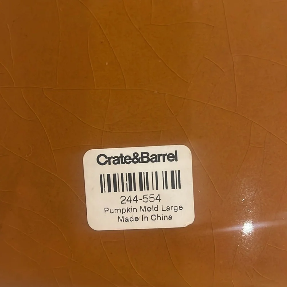 Crate & Barrel Pumpkin Mold